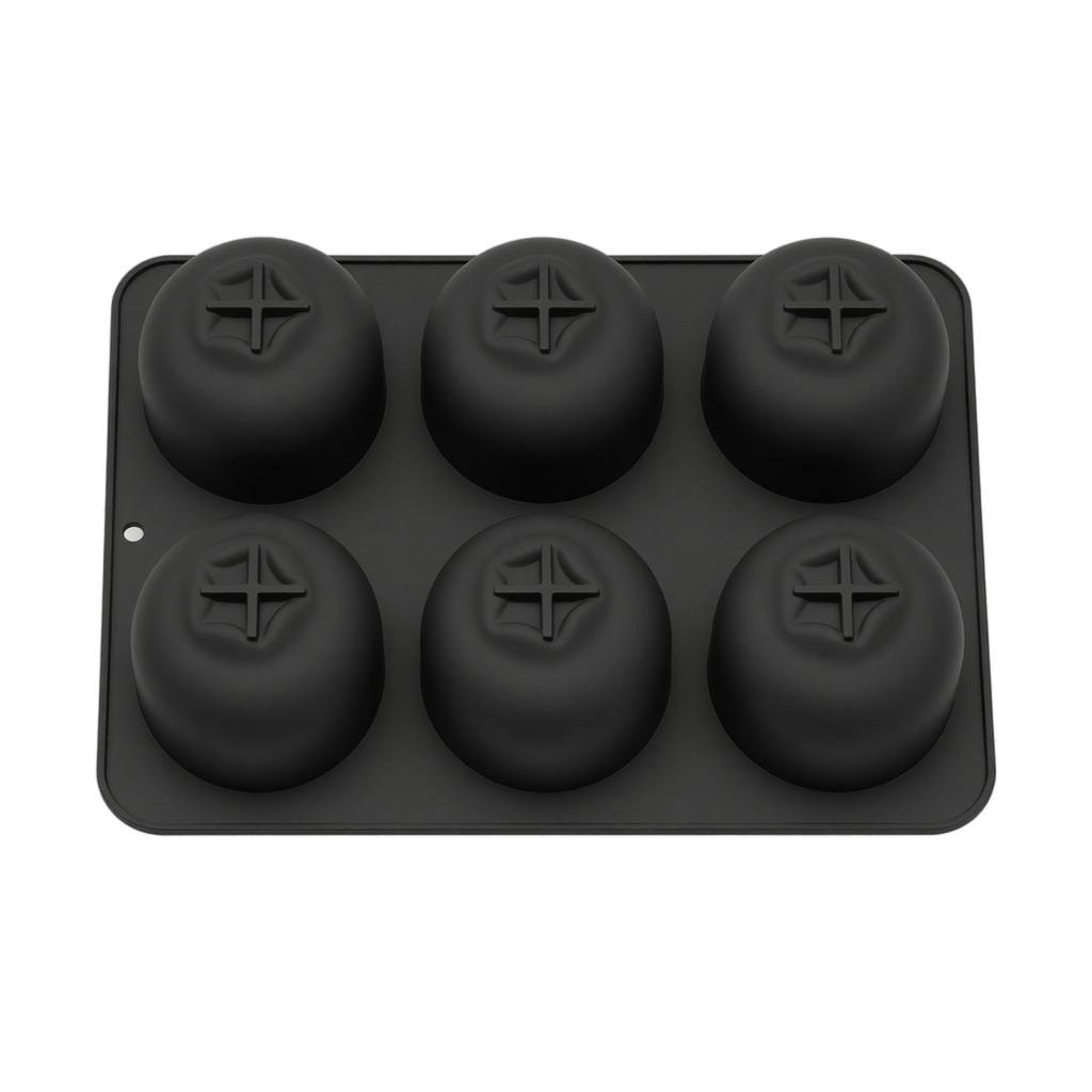 6 Cavity Food Grade Silicone Blueberry Mold for Mousse Cake Baking Mold Flexible Non-Stick Multi-Use Kitchen Tool for Dessert Preparation