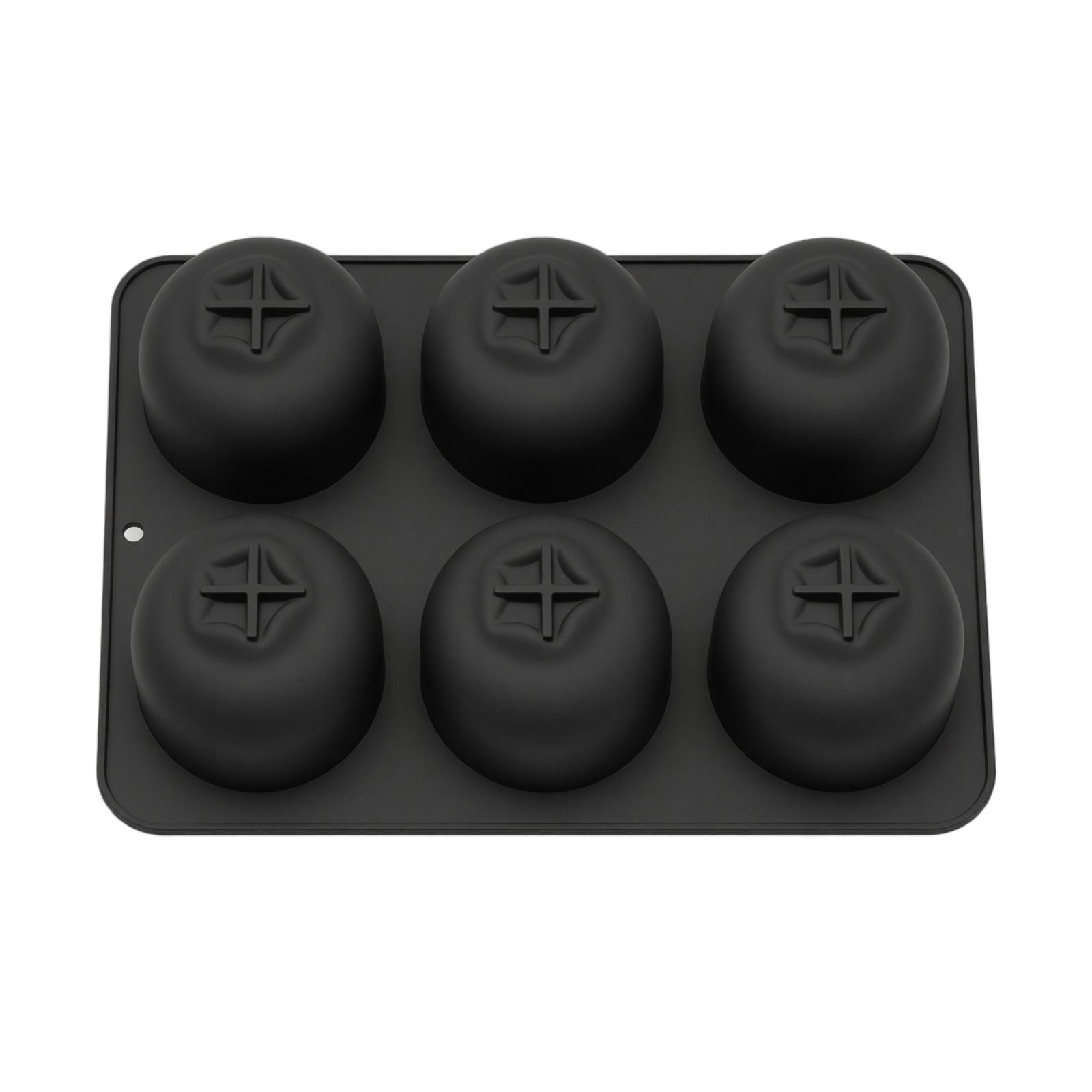 6 Cavity Food Grade Silicone Blueberry Mold for Mousse Cake Baking Mold Flexible Non-Stick Multi-Use Kitchen Tool for Dessert Preparation one size