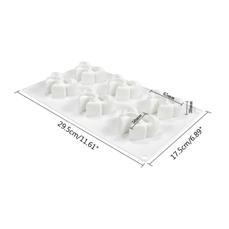 DIY Handmade Soap Making Supplies Silicone Fondant Mold Creative Bowknot Cake Decorating Tool Molds Gift for Baking