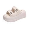 Fashion Slippers for Women 2025 Summer New Fashion New Designer Platform Slippers Female Solid Color Fashion Casual Flip Flops Women