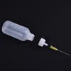 3pcs 50ml Transparent Polyethylene Needle Dispenser Dispensing Bottle For Rosin Solder Flux Paste + 3 Needles Tools