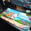 Bubu Y Dudu Color Mouse Pad Large Gaming Table Cushion Non-slip Laptop Tablet Big Mousepad XXL Mat Mini PC Playmat With Lock Edge