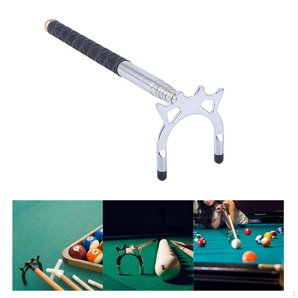 Extendable Billiards Cue Head Length Extends for Pool Table Training