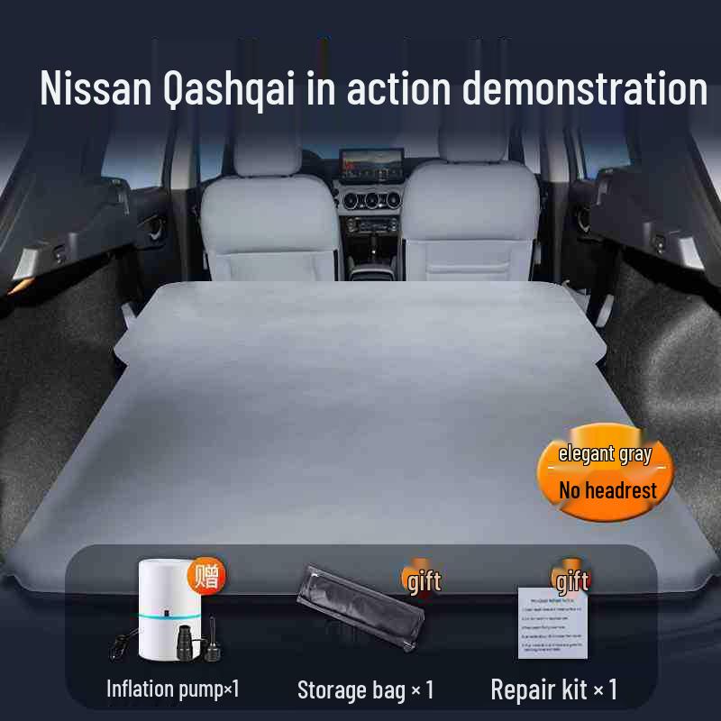 Nissan Qashqai Trunk Car Bed: No Inflation Needed, Rear Seat Sleeping Pad