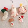 1PCS Cute Wool Felt Christmas Pendants DIY Handmade Snowmen & Trees Party Decor & Christmas Gifts Multiple Styles