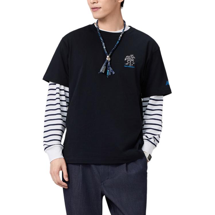 New Balance T Shirt Men's Black AMT52385-BK