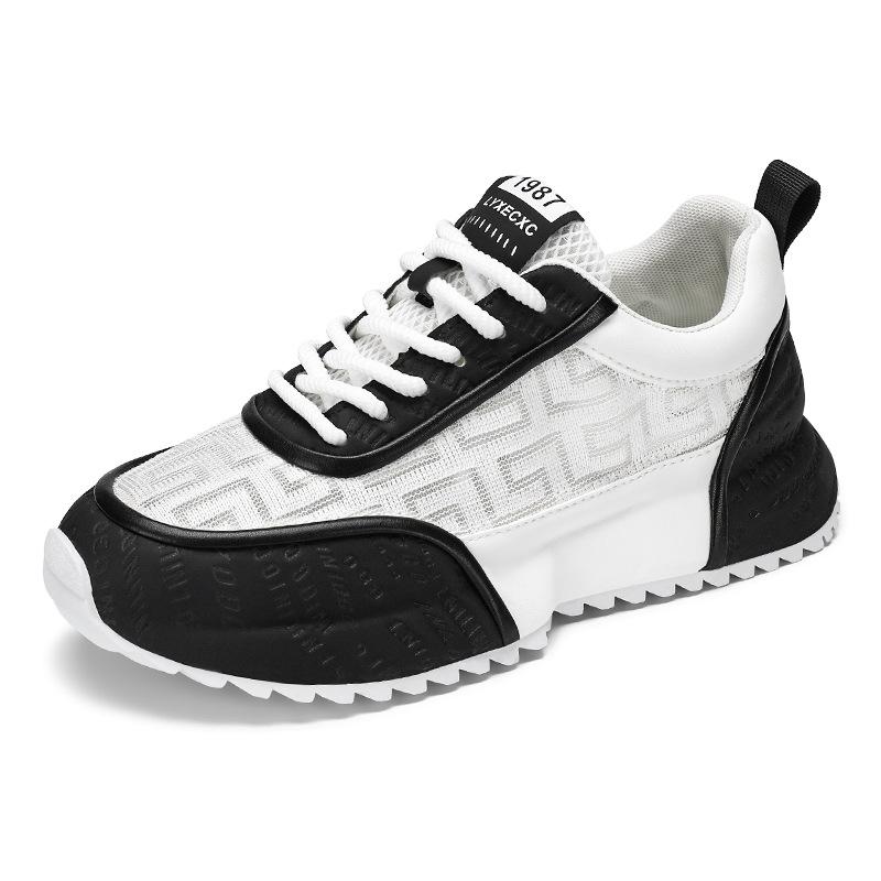 Men's Chunky Sneakers Designer Casual Shoes Breathable Sports Running Shoes for Men Lace Up Platform Vulcanized Shoes