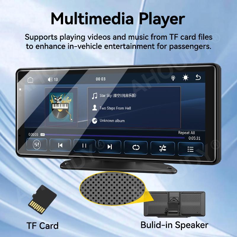 VENBES 9" Car Radio Multimedia Video Player Portable Wireless Carplay Android Auto GPS Navigation Universal Touch Screen BT IPS