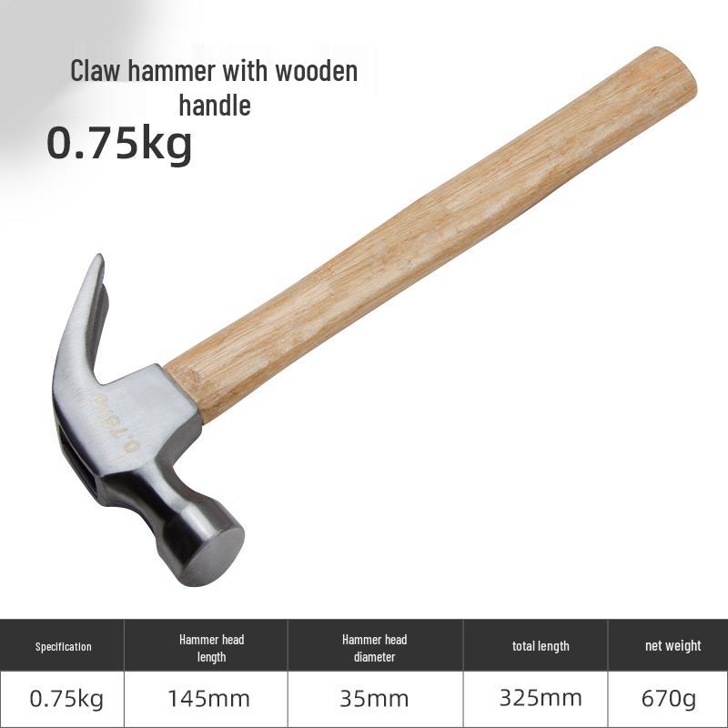 Mini Claw Hammer: One-Piece Steel Household Woodworking Tool for Electricians and DIY