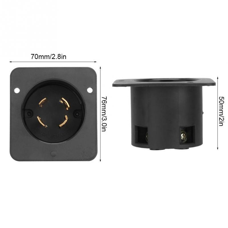 NEMA L14-30C 4-Hole 30A 125V-250V UL Listed Industrial Generator US Socket Plug