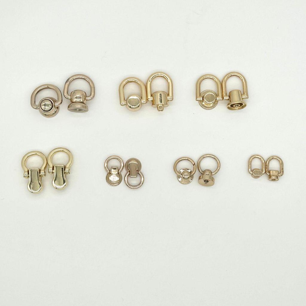 Zinc Alloy Ear Buckle Monk Head Ring with Nipple Stud for Phone Cases