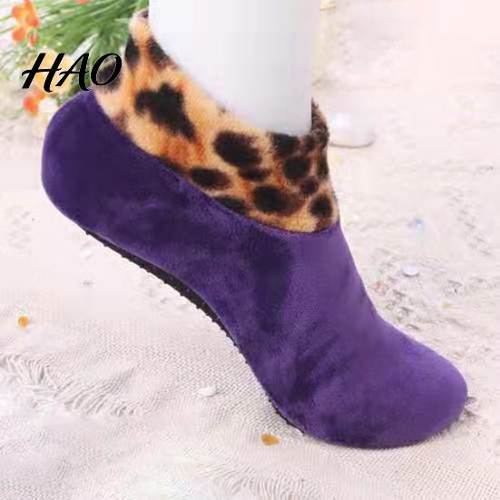Winter Socks Short Thick Cozy Wear Tube Non-slip Foot Cover Women Keep Warm Soft Men Coral Fleece for Indoor Outdoor Clothing Accessories