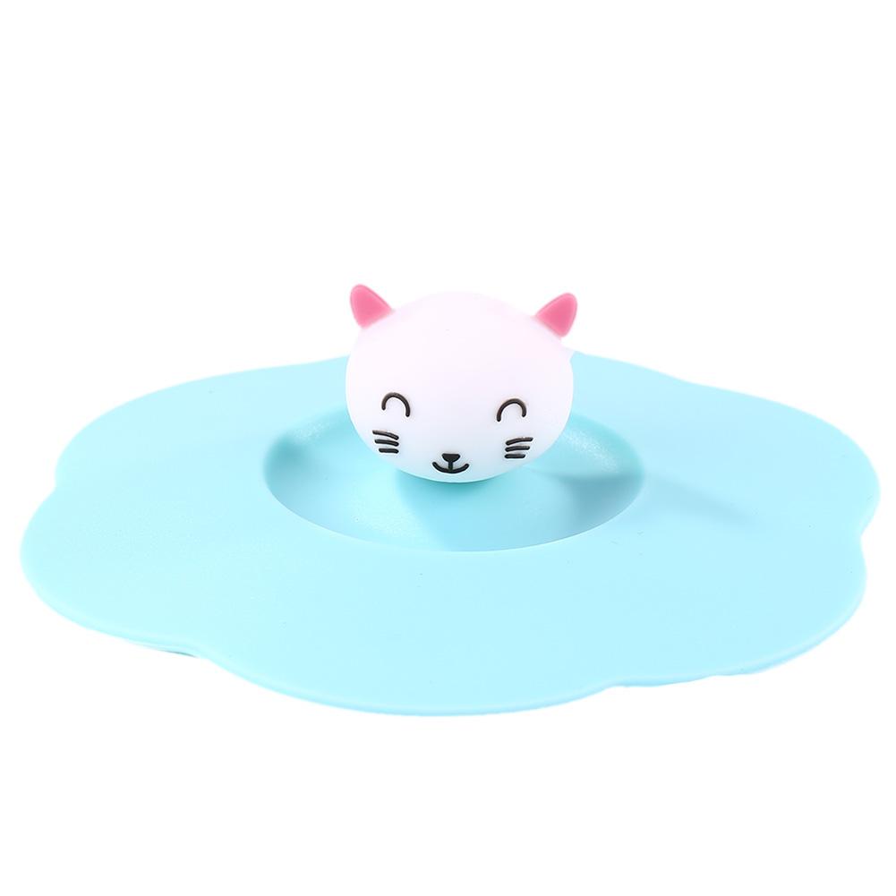 

Силіконова кришка для чашки милого кота пилонепроникна герметична кришка для чаю та кави з герметичною кришкою, що запобігає пилу, багаторазова ущільнення, присоска, нова
