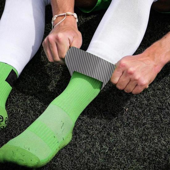 1 pár silikonových chráničů holení pro muže Ženy Mládež Fotbal Rugby Kopací míč Běh Chrániče holeně Měkké elastické pásky na fotbalové nohy