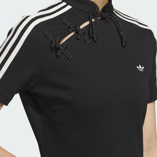 adidas Originali Confortevole Morbido Delicato sulla Pelle Moda Abito a Maniche Corte Donna Abiti Nero KB6409