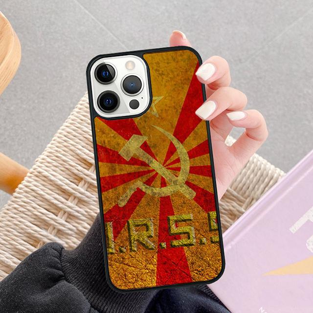USSR Flag Soviet Union Phone Case For iPhone 17 Air 13 12 14 15 16 Cover For Apple Pro Max Plus Coque