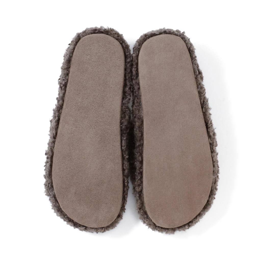 Francfranc Poodle Boa Room Dark Brown Shoes,