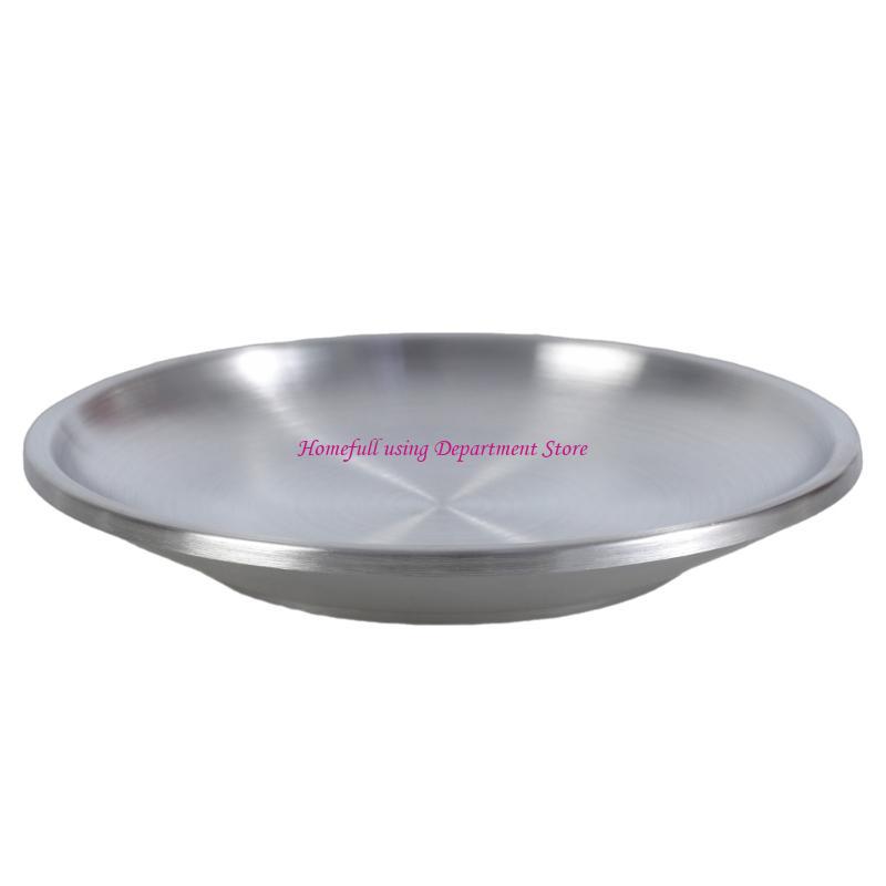 

Stainless Steel Flat Cats Bowl Dogs Drinking Bowl Metal Feeders Bowl for Small Animals