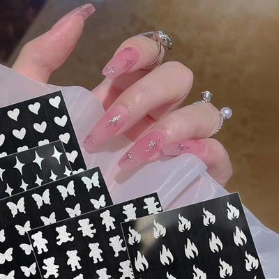Exquisiter Nail-Art-Aufkleber, lichtecht, glatt, hell