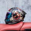 Cyberpunk Style Full Face Helmet DOT Certified Motorcycle Racing Helmet for Street Riding & Motocross