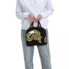 Königspython Pastell Leopard Isolierte Lunchtasche für Damen Kinder Tragbare Lebensmittelboxen Thermische Lunchbox Tragetasche
