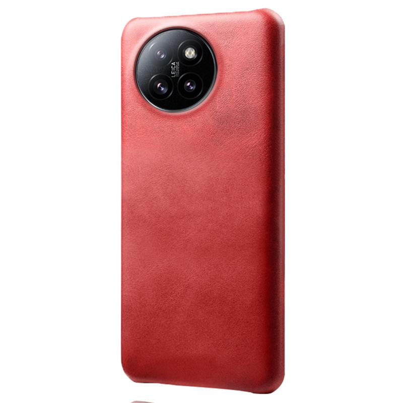 Para Xiaomi Civi 4 Pro 5G/14 Civi 5G Capa PC Rígido Revestido em Couro Textura de Bezerro À Prova de Choque Capa de Telefone