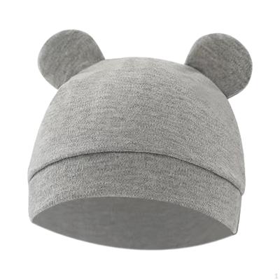Boys Girls Hats Soft for 06 Months Newborn Baby Hat Newborns Gray