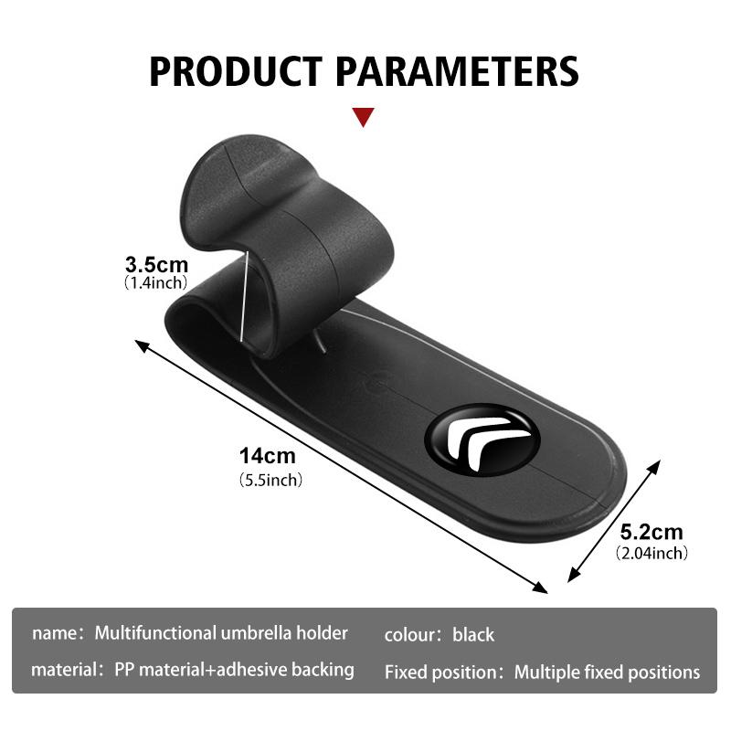 Multifunctional Car Umbrella Holder Fastener Hook Accessories For Citroen Grand Berlingo Jumper Celysee Xsara Picasso Aircross