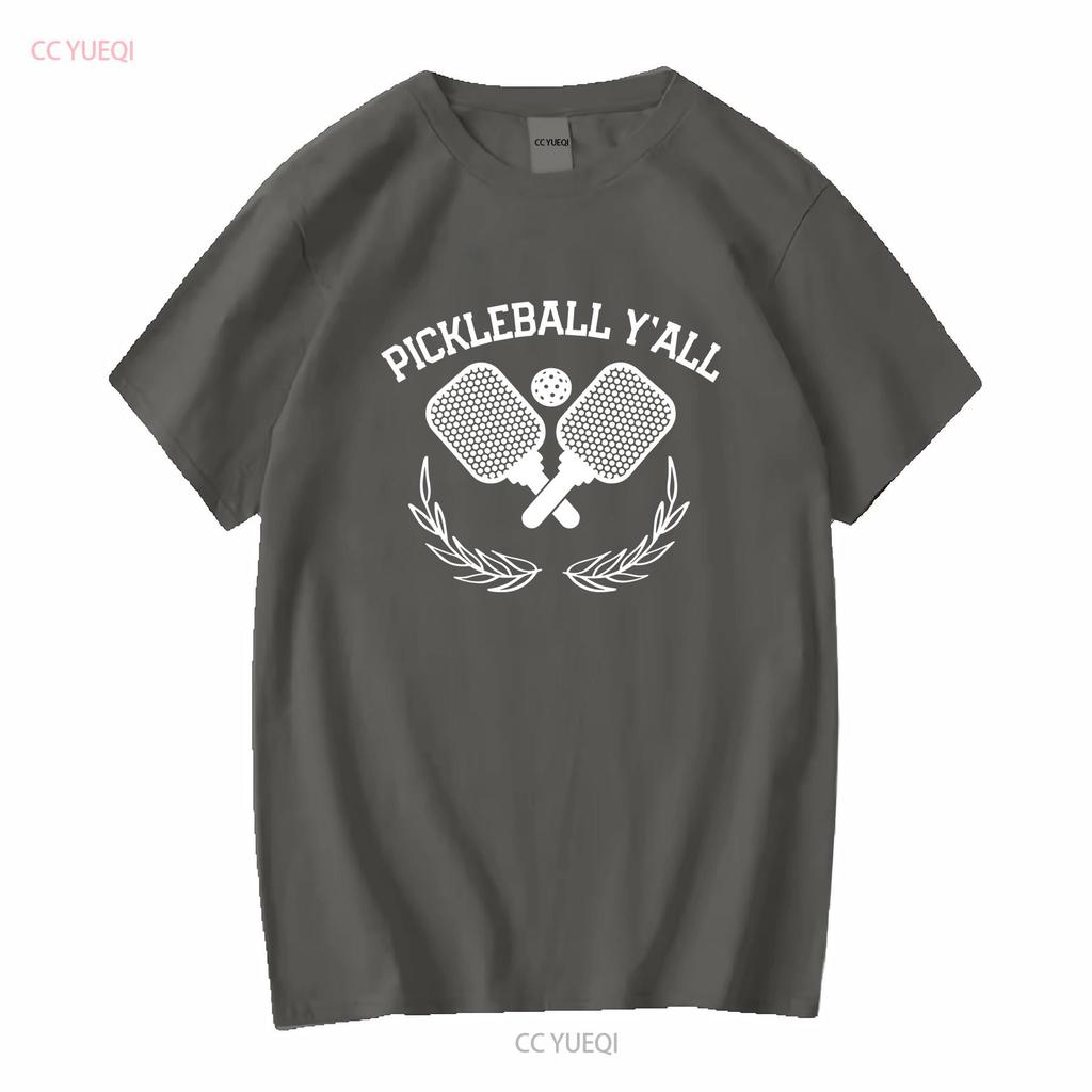 Pickleball Yall Shovels Sports Funny T Shirt vintage Washed Breathable designer clothes Stylish graphic homme Slightly