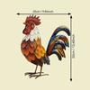 Metal Rooster Decoration Yard Chicken Decoration Outdoor Garden Statue Metal Chicken Sculpture for Backyard Kitchen