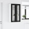 Hanging Cabinet with Door Riga Black Oak Effect 60 X 31 X 100 Cm