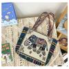 Handbag women's new retro embroidery large-capacity cloth bag Chaoqin shoulder crossbody