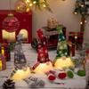Gnome Ornaments LED Light Plush Knitting Crafts Tree Pendant Christmas Faceless Doll Christmas Decorations for Home Kids Gift