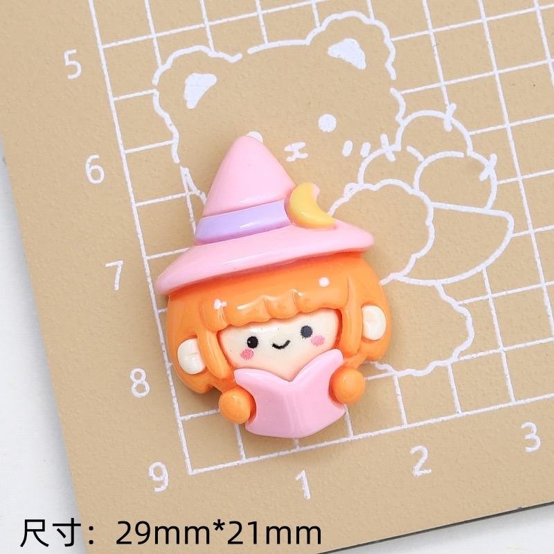 10Pcs New Cute Halloween Pumpkin Ghost Cat Series Flat Back Resin Cabochons Scrapbooking DIY Jewelry Craft Decoration Accessorie