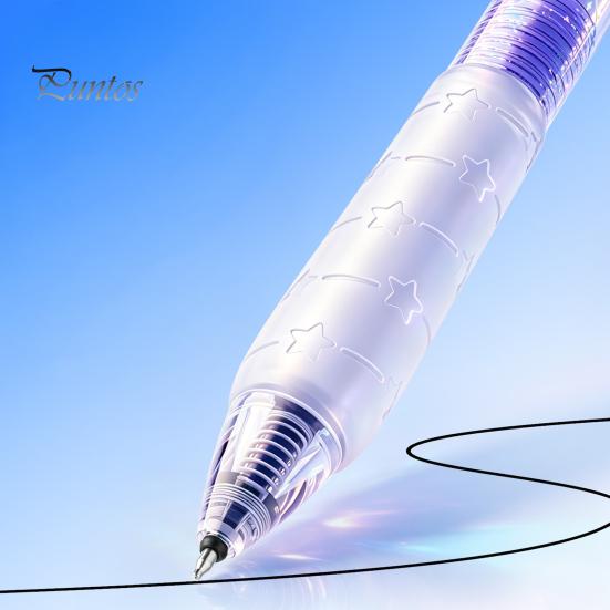 Decorative Desk Accessories Turbine Spinning Gel Pen, Stress Relief Gyro Top Quick-drying Fidget Pens for Anxiety 0.5mm Black Ink Pen Office