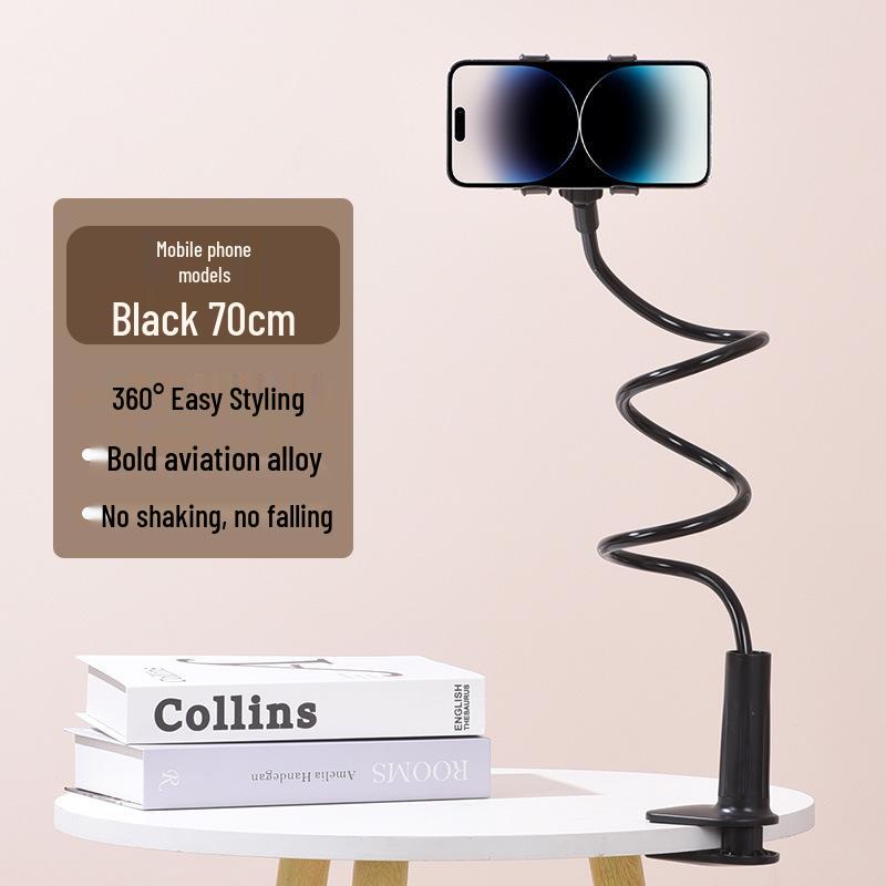 Adjustable Bedside & Desktop Phone and Tablet Holder for Overhead Shots & Live Broadcasts