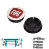 4pcs 50mm  Abarth 500 Wheel Center Hub Caps Car Rims Dust Proof Cover Emblem Badge for Fiat Palio Stilo Bravo  Perla Puntosiena
