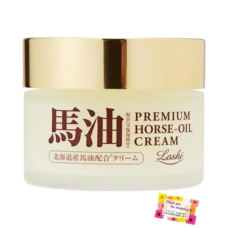 

[For dry and flaky skin] Rossi Moist Aid Made in Hokkaido horse oil skin cream premium 40g