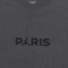 Jordan Paris Saint-Germain Breathable Crew Neck Short Sleeve Drop Shoulder T-Shirt Men Tops Black Grey DZ2941-068