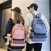 Luo Couples Backpack For Teens And Students With Durable Nylon Fabric And Casual Street Style