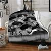 1pc Kpop Group Portrait flannel Blanket for Super Soft Cute Comfort Blanket for Travel Bedding Couch Sofa Blanket Y72327