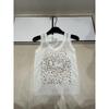 D Brand European Floral Knit Vest: Slim-Fit Round Neck Top
