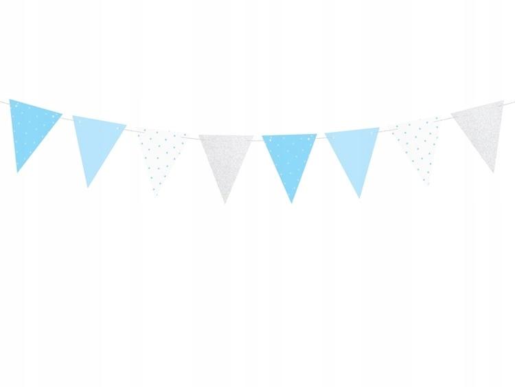 Garland for First Birthday - Flags, 130 1 Piece
