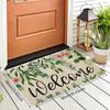 1Pcs Anti Fatigue Kitchen Rugs,   Fresh Flower Print Waterproof Non-Slip Thick Cushioned Kitchen Mat Heavy Duty Comfort Standing Mat for Kitchen