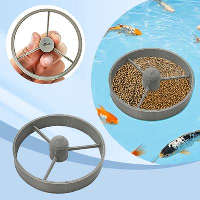 Yüzen Balık Yemleme Halkası Akvaryum Yemleyici Çemberi Betta Japon Balığı Guppy İçin Yuvarlak Balık Tankı Yemleme İstasyonu 3 Parçalı Gölet Akvaryumu İçin