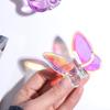 Multiple Color Crystal Butterfly Figurines Super Winkling Reflective Glass Butterfly Ornament Vivid Home Decor