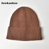 Autumn and winter light board knitted hat women's versatile solid color wool hat warm ear protector cold hat men's tide