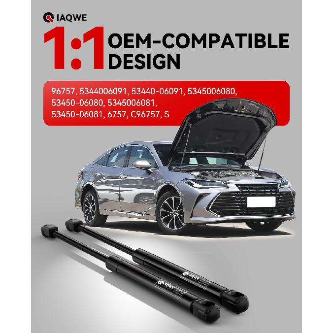96757 Avalon Hood Struts Front Shocks Fit For Toyota Avalon 2013-2018 Hood Lift Support For Toyota Camry 2012-2017 Hood Engine Cover, SG229038,
