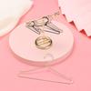 10pc for 1/6 Doll Metal Mini Hangers Doll Hangers Doll Dress Clothes Hangers Clothes Hangers Miniature Dollhouse Furniture Decor