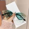 Spice Girls Fashion Men'S Cat-Eye Diamond Advanced Sense Sunglasses Personality Outdoor Party Hipster Women Sunglasses Uv400